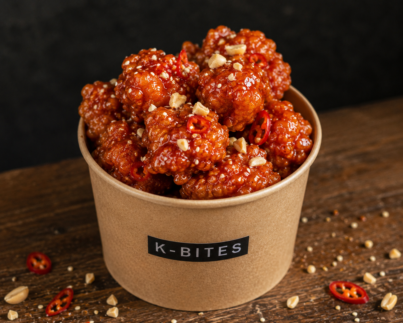 Sweet & Spicy — K-BITES dakgangjeong specimen